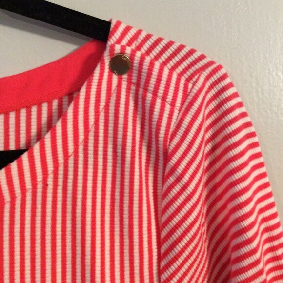 Tommy Hilfiger Large L womens stretch striped tunic top Nice - Picture 3 of 6